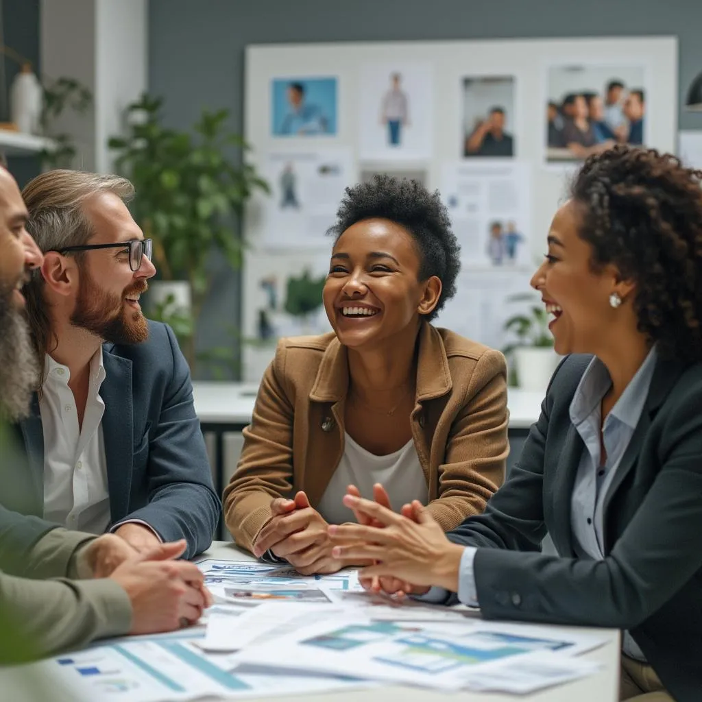 Équipe FormationPro discutant de stratégies de formation