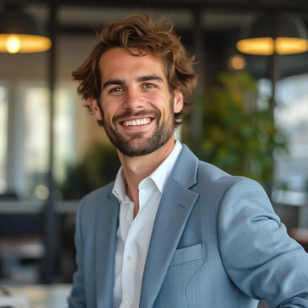 PDG souriant après une formation